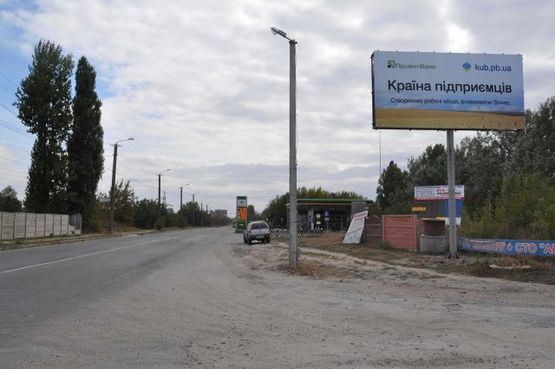 Фото рекламної площини за адресою Батожская ул. - Гонты ул. (100 м. до АЗС "ТІНІК-ОІЛ")  к  Ж.Д.Вокзалу