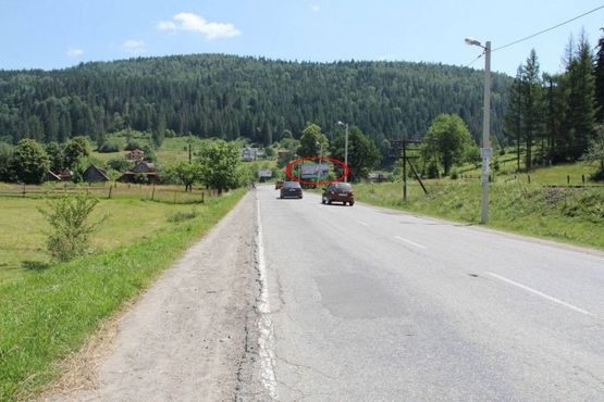 Фото рекламной плоскости по адресу Траса Н-09 Мукачево-Львів, 250 м після готелю Гердан, в`їзд у селище, напрямок руху на Буковель Фото рекламной плоскости по адресу Траса Н-09 Мукачево-Львів, 250 м після готелю Гердан, в`їзд у селище, напрямок руху на Буковель