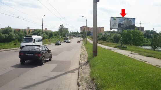 Фото рекламной плоскости по адресу Мирного П. ул., спальный микрорайон Фото рекламной плоскости по адресу Мирного П. ул., спальный микрорайон