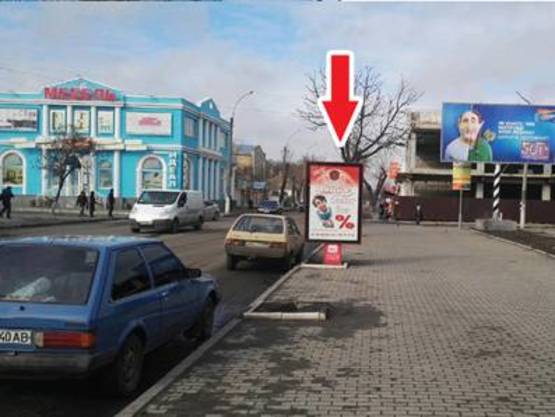 Фото рекламной плоскости по адресу ул. Центральная (АТБ) напротив цветочного рынка