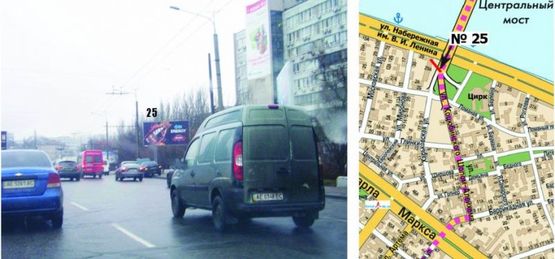 Фото рекламной плоскости по адресу съезд с Центрального моста на ул. Плеханова (МОСТ СИТИ)