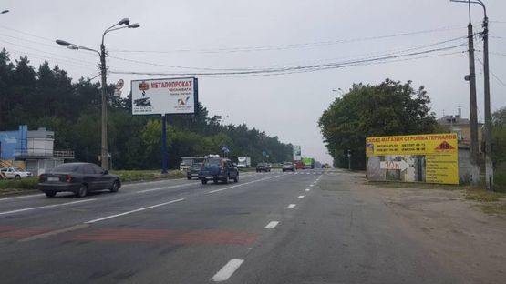 Фото рекламної площини за адресою Разделитель,Броварское шоссе  въезд в Киев КП ГАИ (А1)