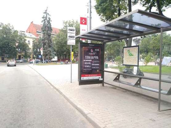 Фото рекламної площини за адресою Митрополита Андрея вул. - Митрополита Ангеловича вул.