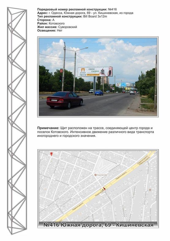 Фото рекламной плоскости по адресу №416пр Южная дорога,69 - Кишиневская из города Фото рекламной плоскости по адресу №416пр Южная дорога,69 - Кишиневская из города