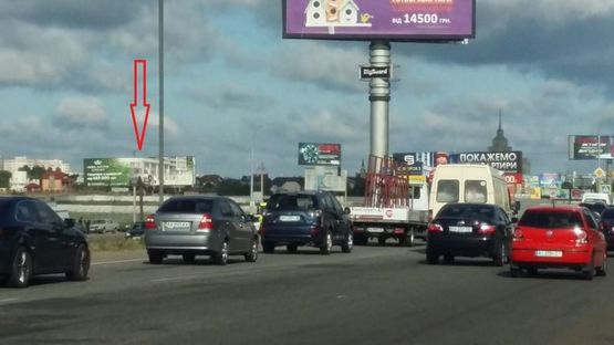 Фото рекламної площини за адресою Большая окружная  3х12 м,1100 м.от Жилянского моста