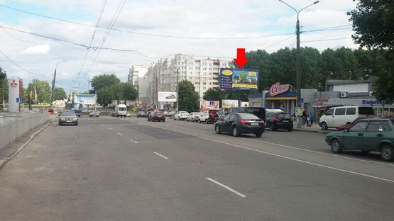 Фото рекламной плоскости по адресу Мира пр-т, возле супермаркета ''Сильпо'', МАУП, з-д ''Темп''