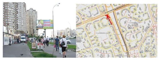 Фото рекламной плоскости по адресу Ахматовой вул., 31 + пр.Григоренка