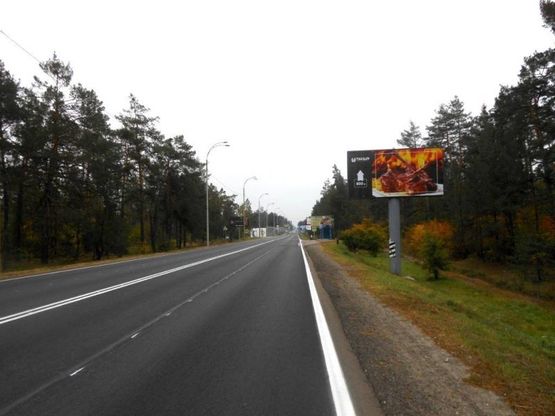 Фото рекламной плоскости по адресу Конча-Заспа,  траса Р-02, км 28км+750 право, ресторан "Giardino", супермаркет "Wine Time", зупинка "Козин-1"