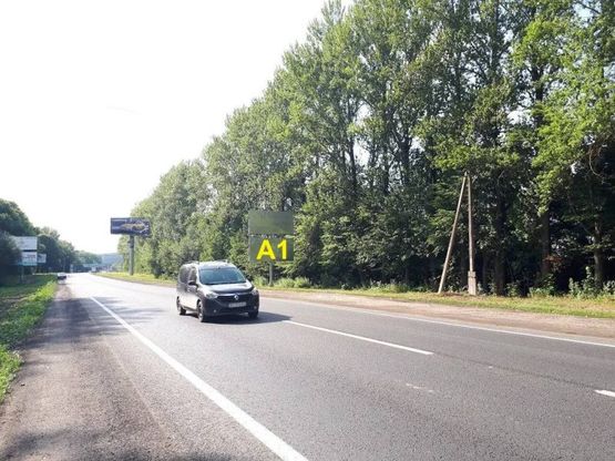 Фото рекламной плоскости по адресу Об'їзна Н-02, Виїзд на Тернопіль 12 км, з Тернополя в сторону Винників (нижній)