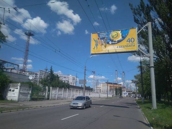 Фото рекламної площини за адресою ул.Красина, р-н электростанции Фото рекламної площини за адресою ул.Красина, р-н электростанции