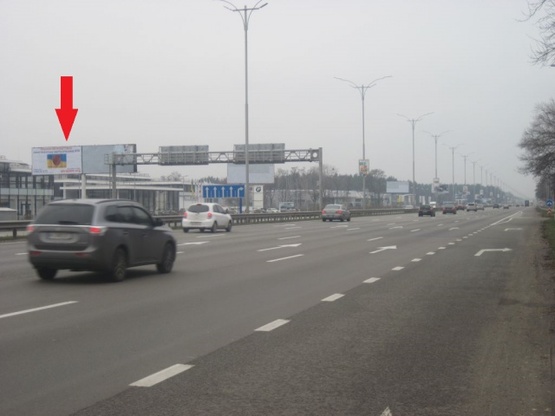 Фото рекламної площини за адресою Бориспольская трасса из г.Борисполь (29+850,за 1км. до поворота на с.Гора ) направл. в г.Киев , левый