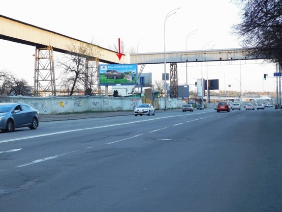 Фото рекламной плоскости по адресу Набережно-Крещатицкая ул. 70, перекресток с ул.В.Вал, от Рыбальского моста