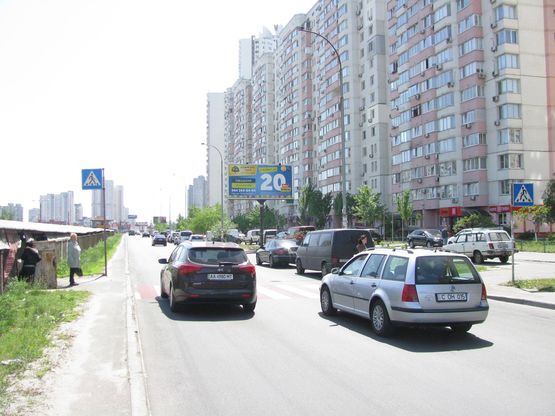 Фото рекламной плоскости по адресу Григоренка пр., 30