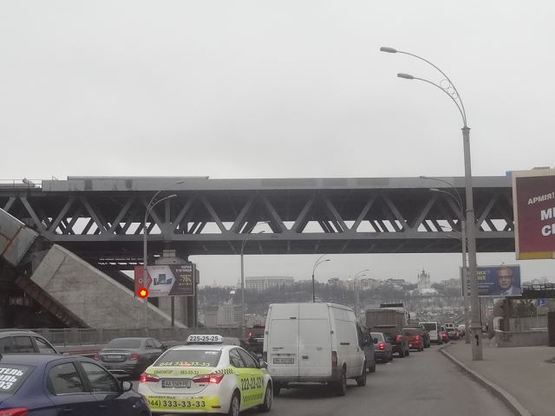 Фото рекламной плоскости по адресу Набережнo-Рыбальская ул. , 23 м от Подольско -Воскресенского моста от пр. Московский