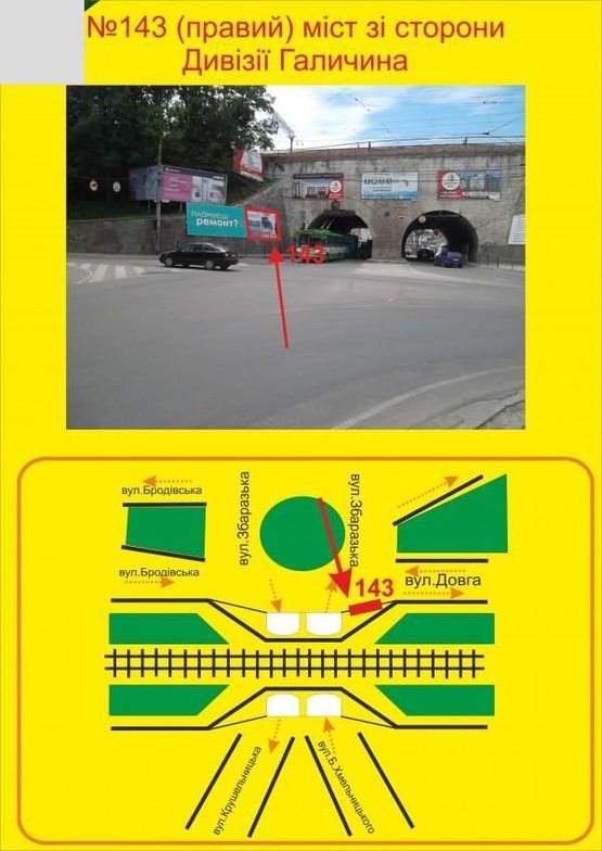 Фото рекламной плоскости по адресу міст зі сторони Дивізії Галичина, Фото рекламной плоскости по адресу міст зі сторони Дивізії Галичина,