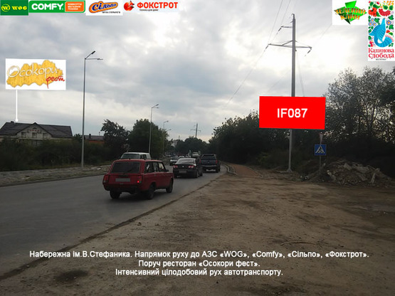 Фото рекламної площини за адресою Набережна ім.В.Стефаника