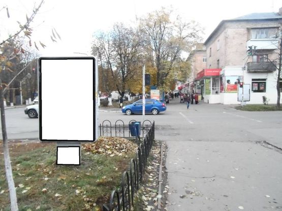 Фото рекламной плоскости по адресу г.Фастов, ул.Соборная, 43, Вечерний рынок Фото рекламной плоскости по адресу г.Фастов, ул.Соборная, 43, Вечерний рынок