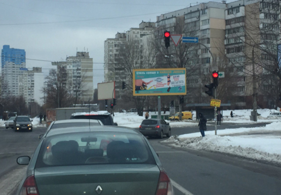 Фото рекламной плоскости по адресу Тростянецкая ул. - Вербицкого ул.