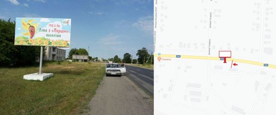 Фото рекламной плоскости по адресу ул. Киевская р-н Фермы(выезд из Кременчуга в сторону Киева) Фото рекламной плоскости по адресу ул. Киевская р-н Фермы(выезд из Кременчуга в сторону Киева)