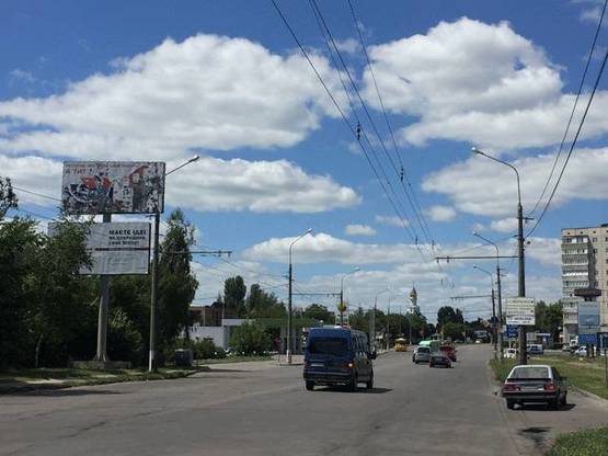 Фото рекламной плоскости по адресу вул. Кн. Володимира перехрестя з вул.Шевченко нижній (напрямок в центр) +800 грн поклейка