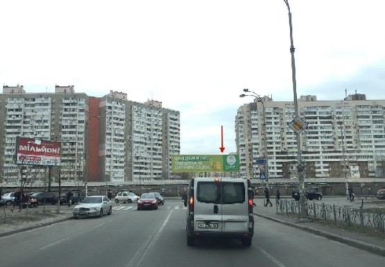 Фото рекламної площини за адресою Григоренка Петра пр. - Княжий Затон ул.