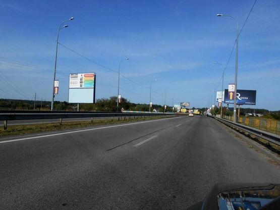 Фото рекламної площини за адресою м. Ірпінь, траса М-07, км 23+100 ліво