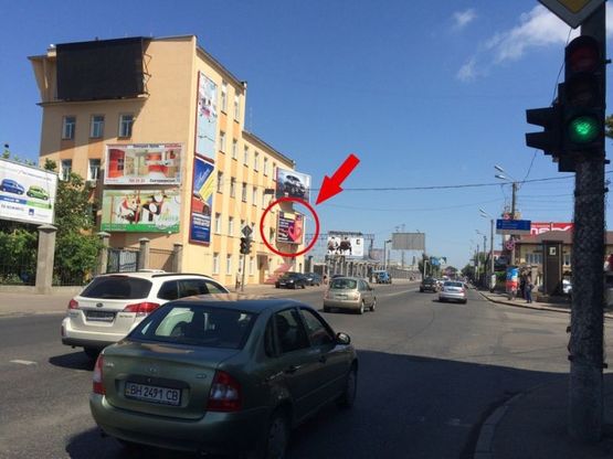 Фото рекламной плоскости по адресу Среднефонтанская - Семинарская 3 Фото рекламной плоскости по адресу Среднефонтанская - Семинарская 3