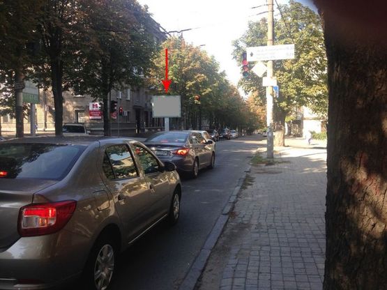 Фото рекламной плоскости по адресу s042А7,вул. В. Вернадського (Дзержинського) - узв. Крутогірний (Рогальова)