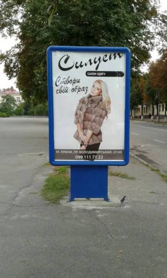 Фото рекламної площини за адресою пр-т Володимирський, 4/3, біля Київської Русі