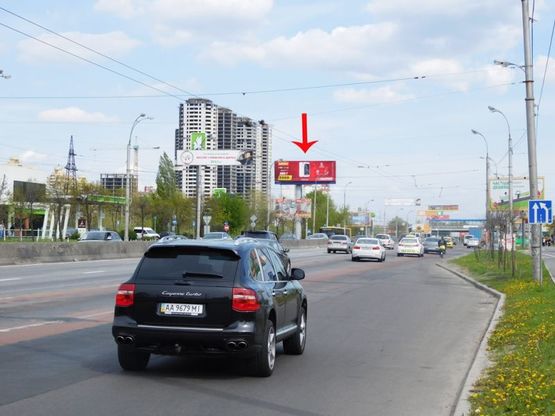 Фото рекламной плоскости по адресу Ватутина пр-т 100 м от выезда с ул. Бальзака, от Московского моста