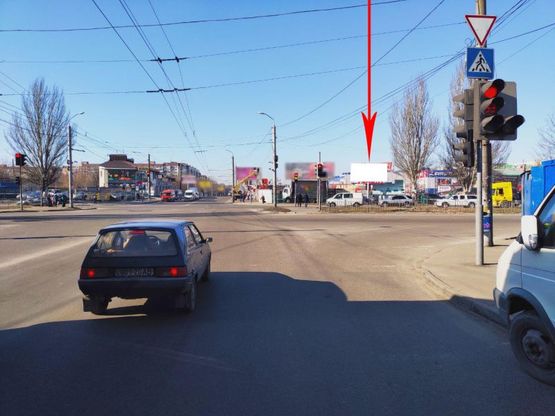 Фото рекламной плоскости по адресу s089А,вул. Донецьке шосе - вул. Березинська, перехрестя, ТРЦ "Караван", ринок, біля світлофора Фото рекламной плоскости по адресу s089А,вул. Донецьке шосе - вул. Березинська, перехрестя, ТРЦ "Караван", ринок, біля світлофора