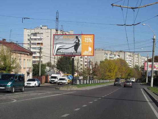 Фото рекламної площини за адресою Сяйво вул. - Рудненська вул. (призма) Фото рекламної площини за адресою Сяйво вул. - Рудненська вул. (призма)