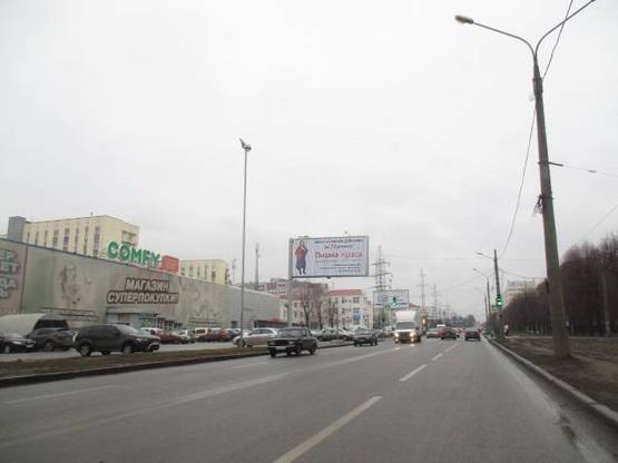 Фото рекламной плоскости по адресу Плехановская, 135/139 ул. (СМ "Рост") из центра (флажок) - ПРИЗМА Фото рекламной плоскости по адресу Плехановская, 135/139 ул. (СМ "Рост") из центра (флажок) - ПРИЗМА