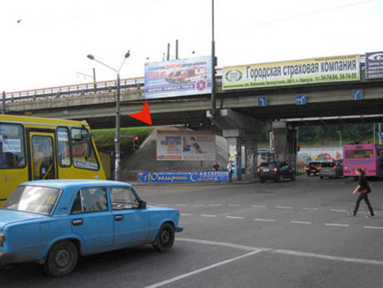 Фото рекламної площини за адресою Атамана Головатого левый (под мостом)