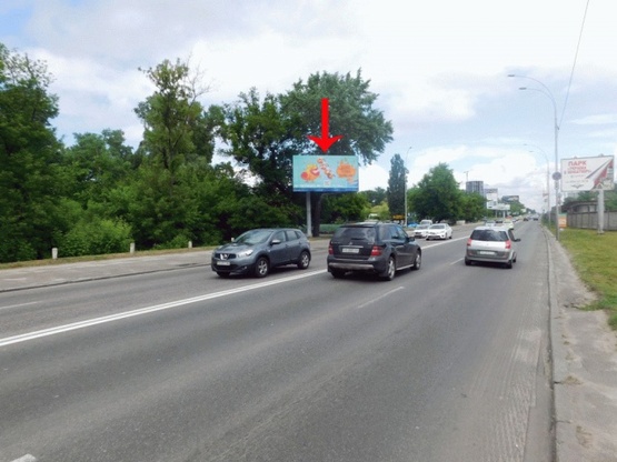 Фото рекламної площини за адресою Броварской пр-т, возле ст.м.Гидропарк, в сторону ст.м.Левобережная, из центра Фото рекламної площини за адресою Броварской пр-т, возле ст.м.Гидропарк, в сторону ст.м.Левобережная, из центра