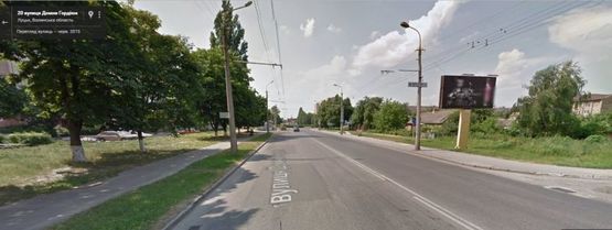 Фото рекламной плоскости по адресу вул. Гордіюк, 29 (район 40 кварталу, поруч кільце)