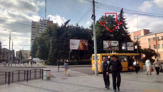Фото рекламной плоскости по адресу пр-т Волі, 1 - вул. Винниченка ЦУМ, зупинка А ст (центр міста) Фото рекламной плоскости по адресу пр-т Волі, 1 - вул. Винниченка ЦУМ, зупинка А ст (центр міста)