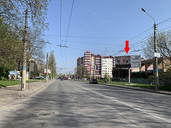 Фото рекламной плоскости по адресу вул.Головна, 279 (в сторону центру) Фото рекламной плоскости по адресу вул.Головна, 279 (в сторону центру)