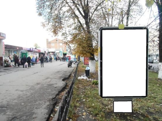 Фото рекламної площини за адресою г.Фастов, ул.Соборная, 43, Вечерний рынок