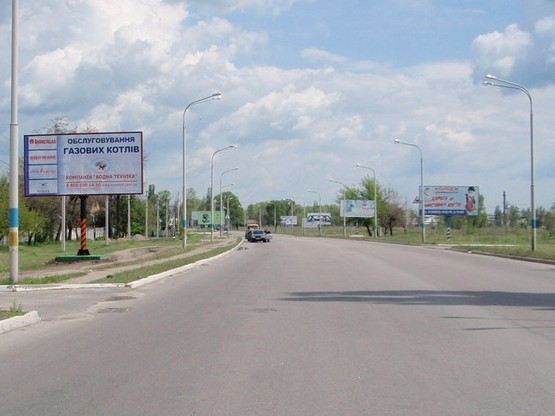 Фото рекламної площини за адресою вул. Дніпровська, 383, виїзд на м.Донецьк