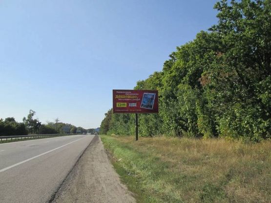 Фото рекламної площини за адресою Киев-Харьков км 466+870 из Харькова