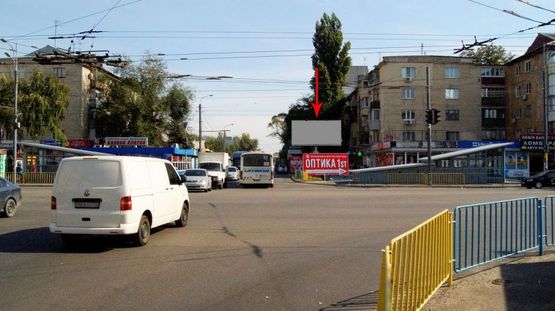 Фото рекламной плоскости по адресу s113А2,вул. Калинова, 11Б (перехрестя з просп. Слобожанський ("Правда") Фото рекламной плоскости по адресу s113А2,вул. Калинова, 11Б (перехрестя з просп. Слобожанський ("Правда")