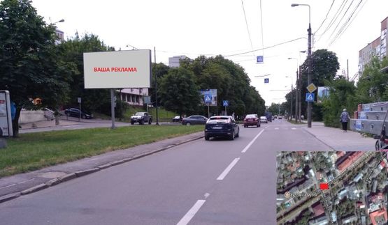 Фото рекламной плоскости по адресу вул. Крушельницької