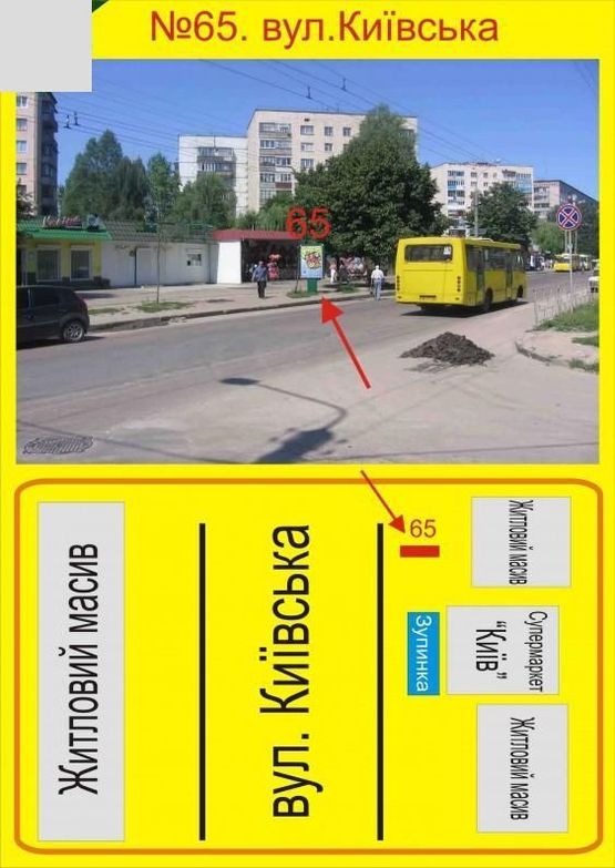 Фото рекламной плоскости по адресу Київська,14