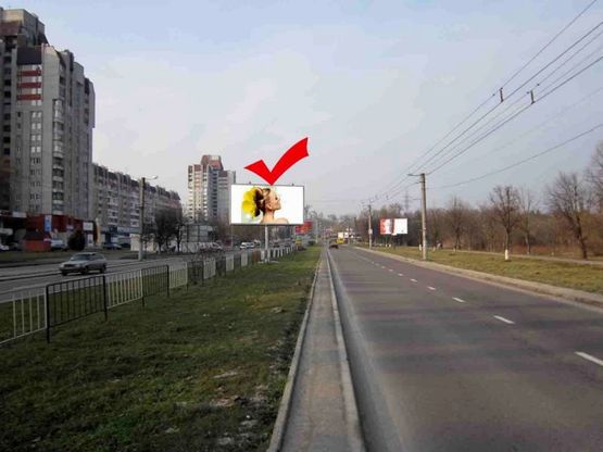Фото рекламної площини за адресою пр.Чорновола 95, маг.Альцест, з центру