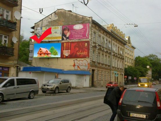 Фото рекламной плоскости по адресу вул.Личаківська 75, з центру, лівий нижній Фото рекламной плоскости по адресу вул.Личаківська 75, з центру, лівий нижній