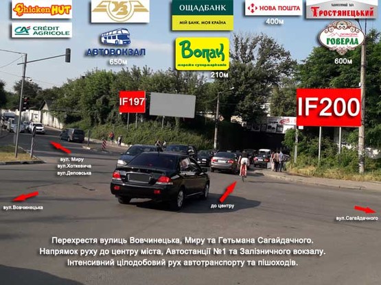 Фото рекламної площини за адресою Вовчинецька - Сагайдачного