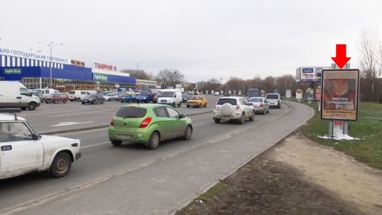 Фото рекламної площини за адресою Заречанская ул., 11, возле супермаркета "Епицентр", "Таврия", №1
