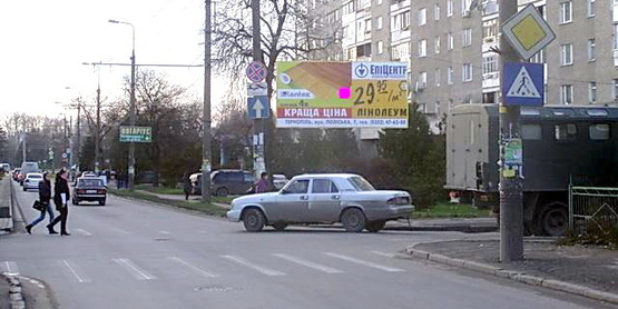 Фото рекламной плоскости по адресу Крушельницької, 1 Фото рекламной плоскости по адресу Крушельницької, 1