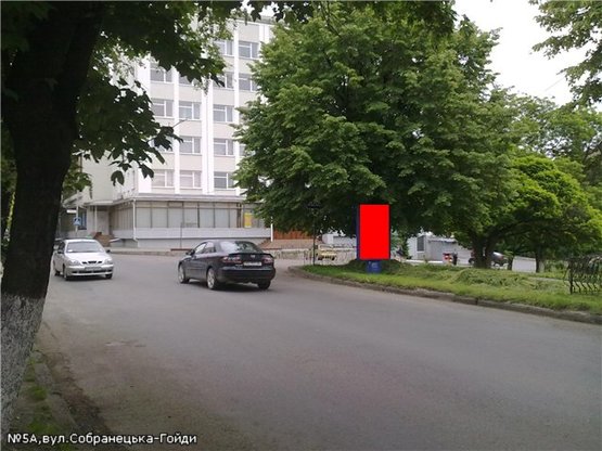 Фото рекламной плоскости по адресу вул.Собранецька,48-Гойди10(перехрестя), піш.перехід, напр-вул.Підгірна